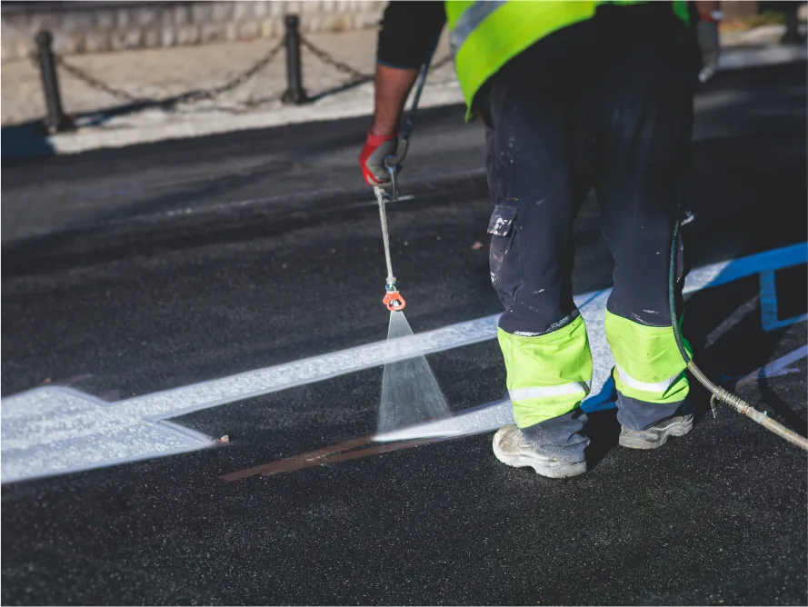 Pavement markings services in Purcellville, Virginia