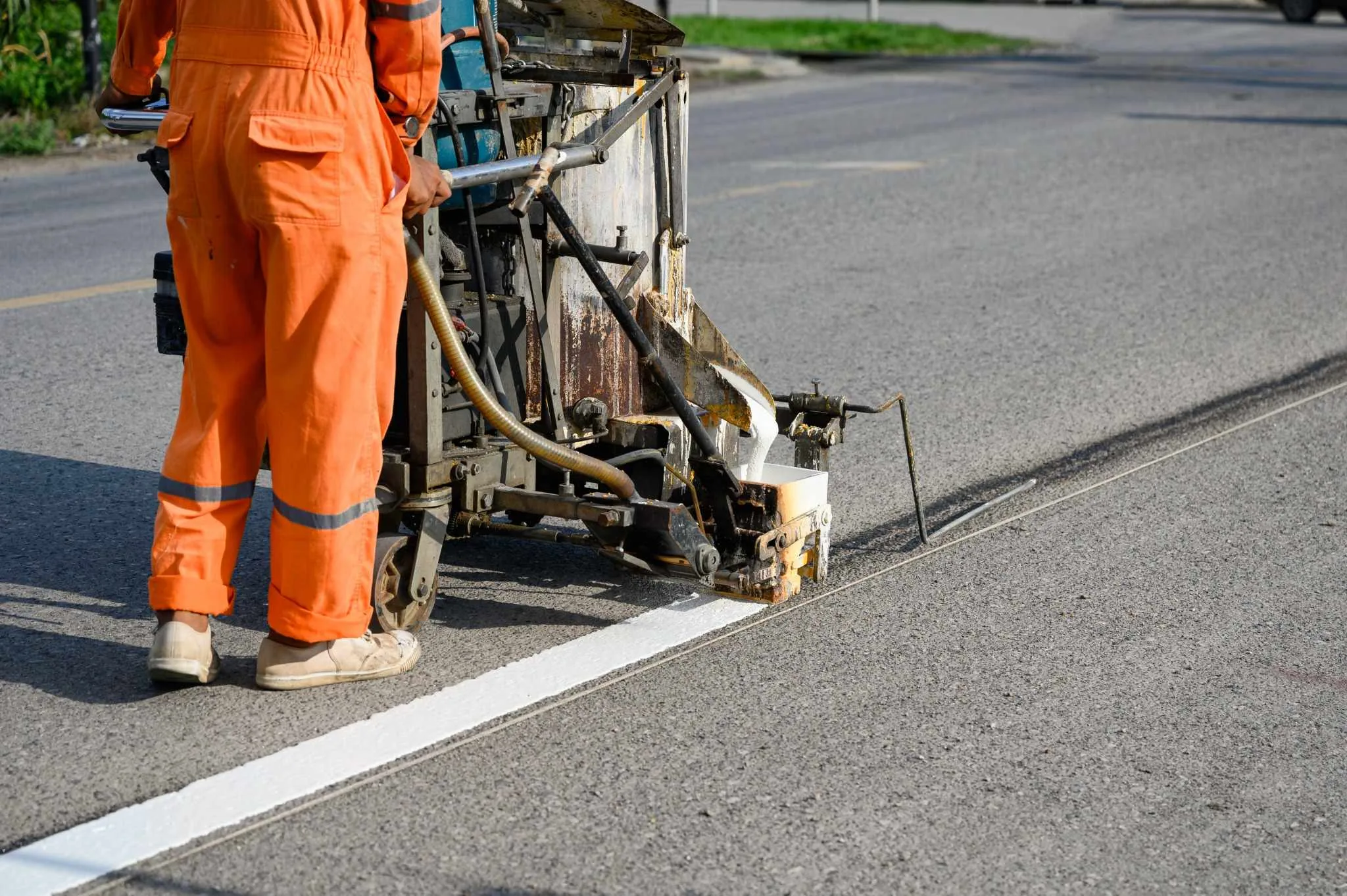 Thermoplastic-Line-Striping